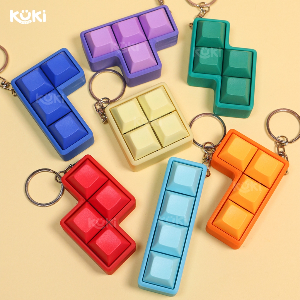 Block Series | Keyboard Keychain | Fidget Keyboard | 3D Printed ...