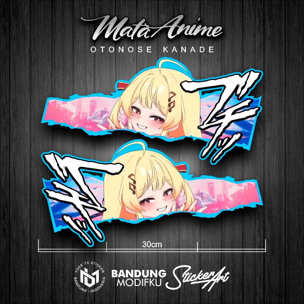 MATA Anime EYE STICKER / STICKER / OTONOSE - 1 / LEFT RIGHT EYE DECAL ...