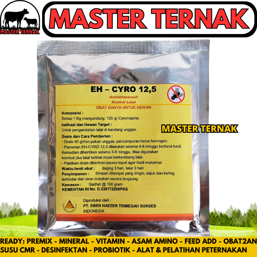 EH CYRO 12,5% 100 GRAM - CYROMAZINE Eliminates Fly Larvae in Chicken ...
