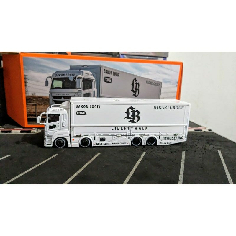 Diecast GCD LBWK Mitsubishi Fuso Super Great LB Truck Transporter Sako ...