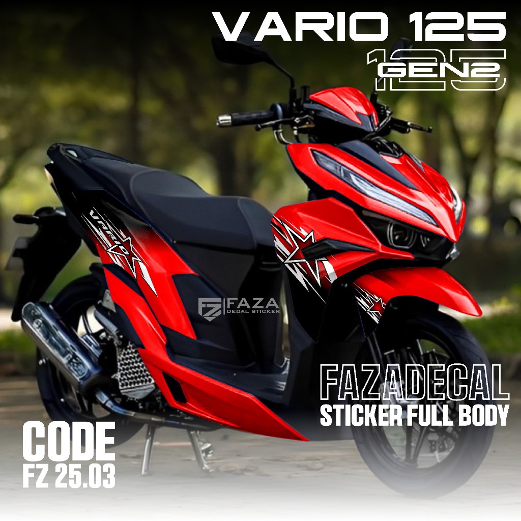 Decal Sticker Vario 125 New Gen 2 2024 Latest Full Body - Sticker ...