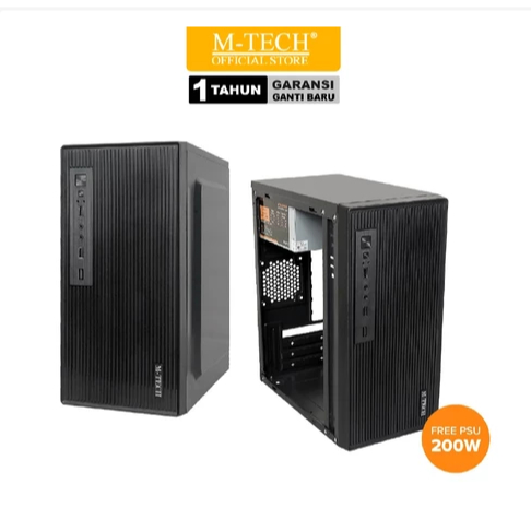 MTECH H1 PC Computer Case with PSU 200W | Shopee Malaysia
