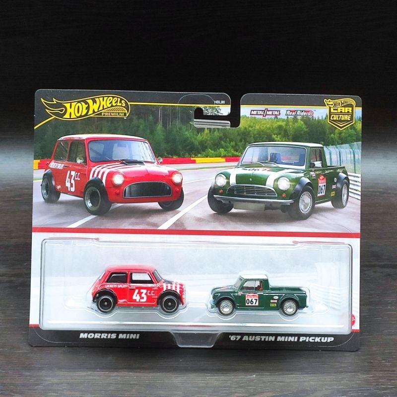 Hot wheels Premium Morris Mini vs 67 Austin Mini Pick up - Twin Pack ...