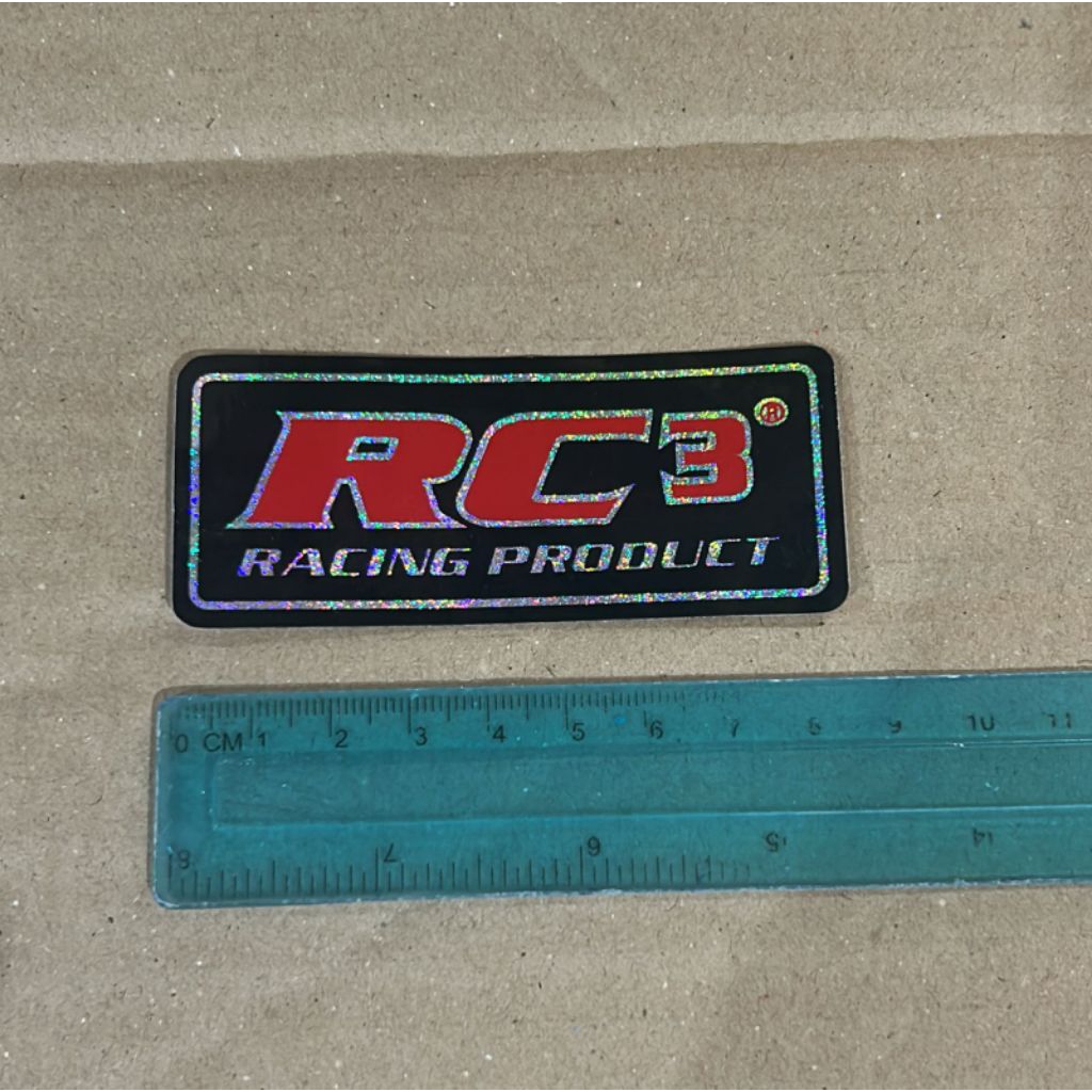 ORIGINAL STICKER 100% RC3 RACING ORIGINAL ORIGINAL SPONSOR LOGO STICKER ...