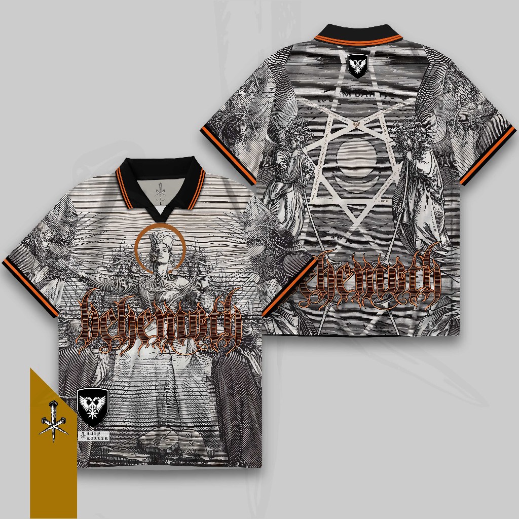 BEHEMOTH Fans Made Jersey Collar T-Shirt Premium Material Elegant Rare ...