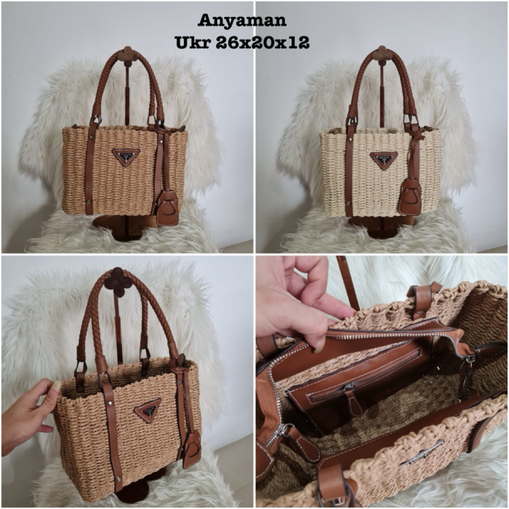 Pradong premium woven tote bag | Shopee Malaysia