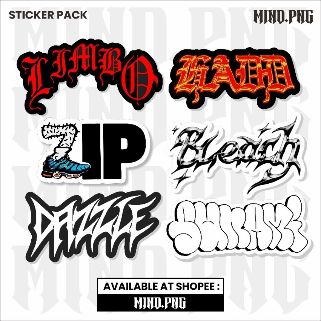 HC HARCORE V2 BAND STICKER PACK, HELMET STICKER, LAPTOP STICKER ...