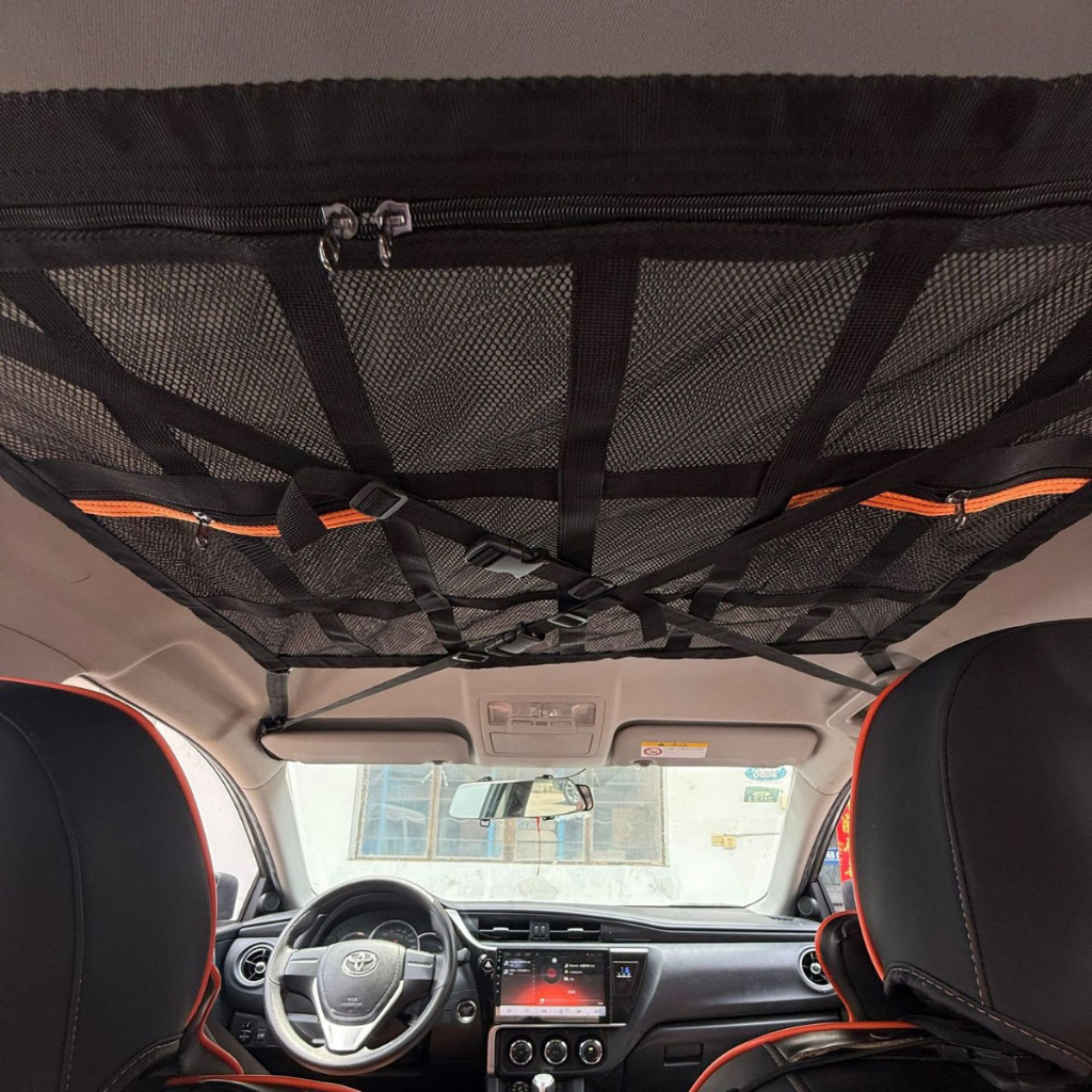 78CM*53CM Car Ceiling Organizer Net Organizer Net LBX Cargo Car Ceiling ...