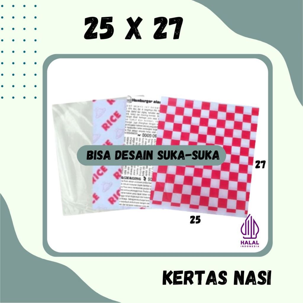 Printed Rice Paper 25x27 | Foodgrade | KFC KFC KFC | Paper Wrap ...