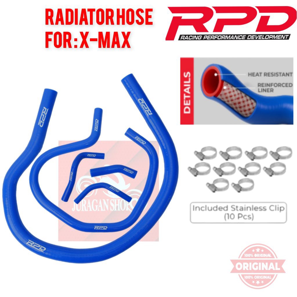 Yamaha Xmax 250 RPD Radiator Hose with clip PNP For Xmax | Shopee Malaysia