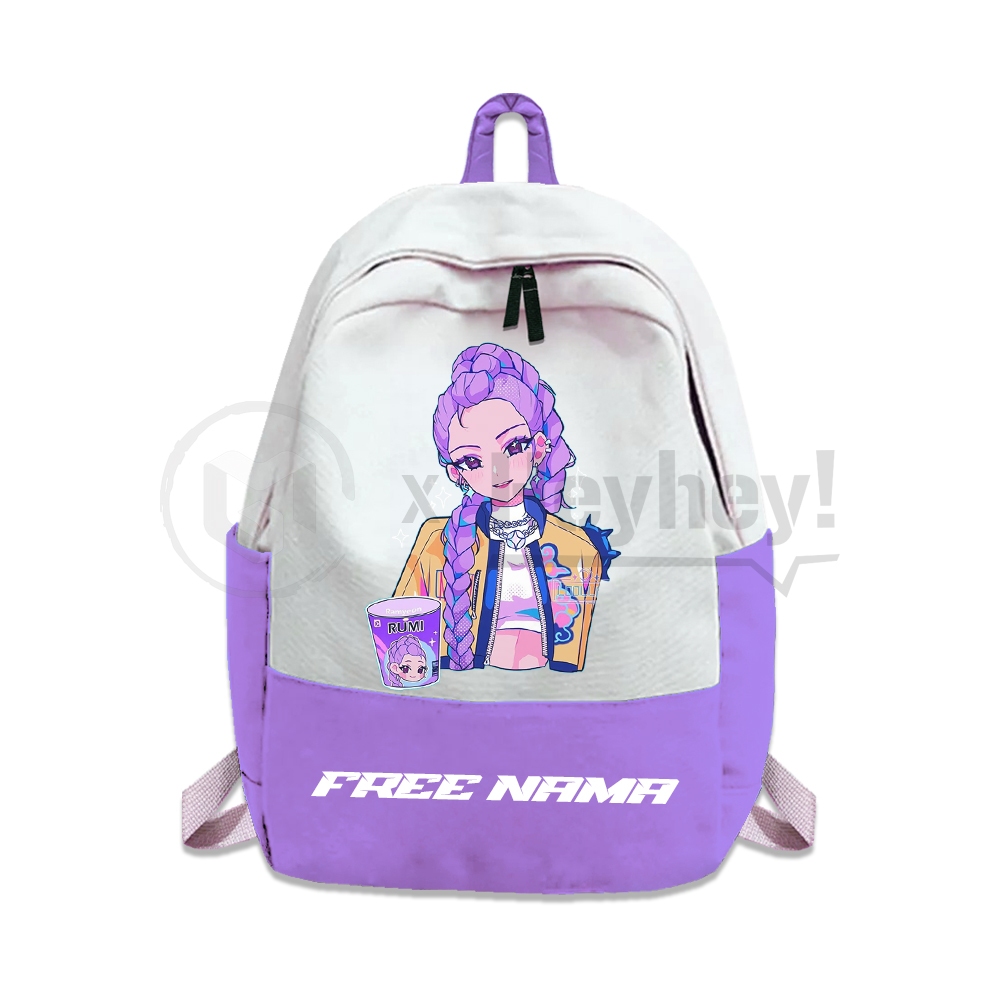 RUMI HUNTRIX KPOP DEMON HUNTERS CHARACTER CHILDREN'S BACKPACK FREE NAME ...