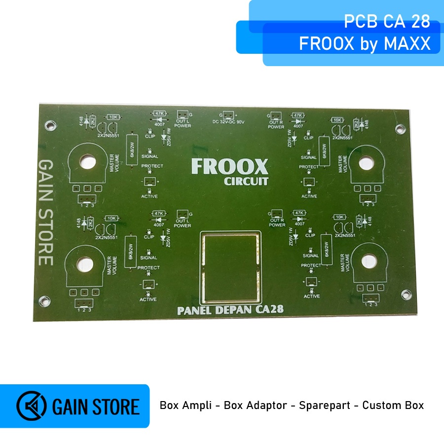 PCB Front Panel BOX PANEL CA 28 AMPLI | Shopee Malaysia