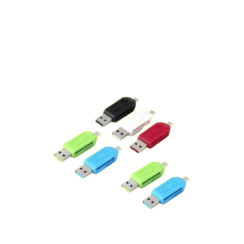 CR2 | Card Reader 2 in 1 Dual Connector USB 2.0 M + USB Micro ...