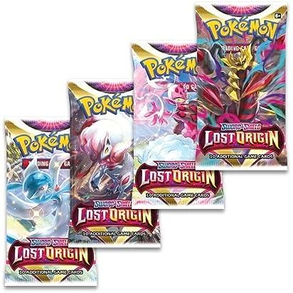 Pokemon TCG - Lost Origin - x4 Sealed Booster Pack Set - 10 Cards Per ...