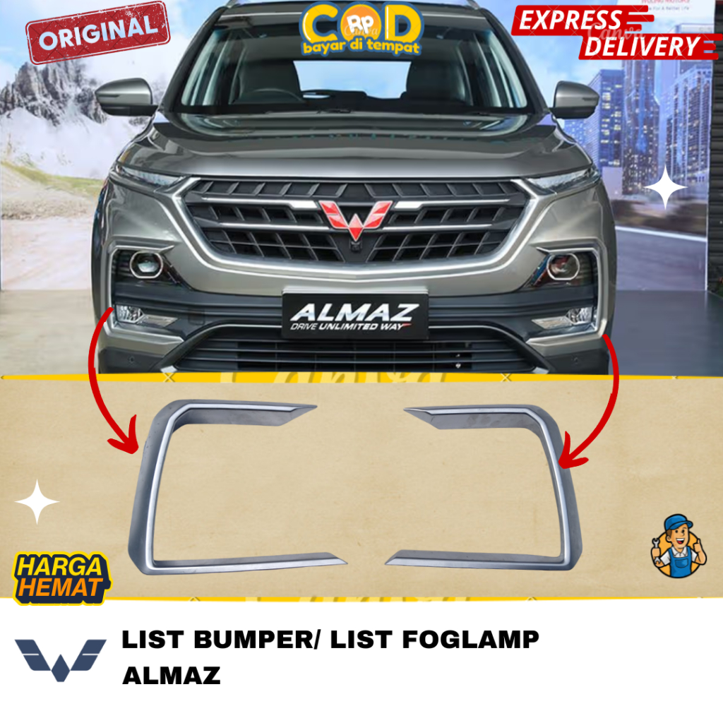 ORIGINAL WULING ALAMZ FOGLAMP SIDE LIST | Shopee Malaysia