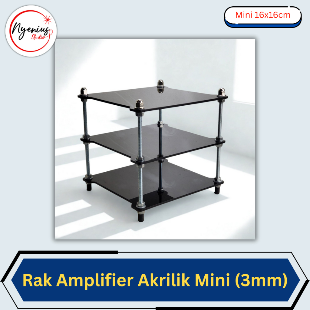 Mini Acrylic Amplifier Rack (17x16cm, 3mm thick) | Audio Electronic ...