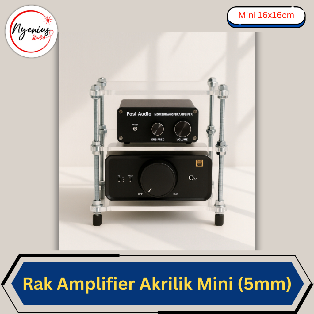Mini Acrylic Amplifier Rack (17x16cm, 5mm thick) | Audio Electronic ...