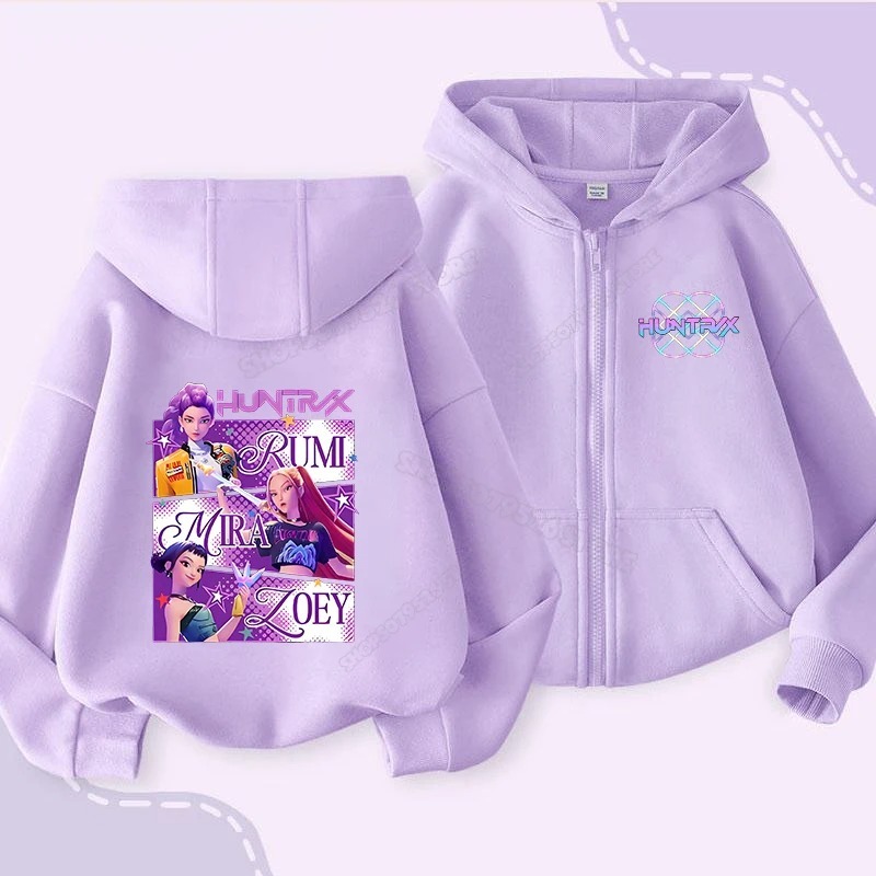 Demon Hunter huntrix zipper kpop jacket - Zola rumi mira jacket ...