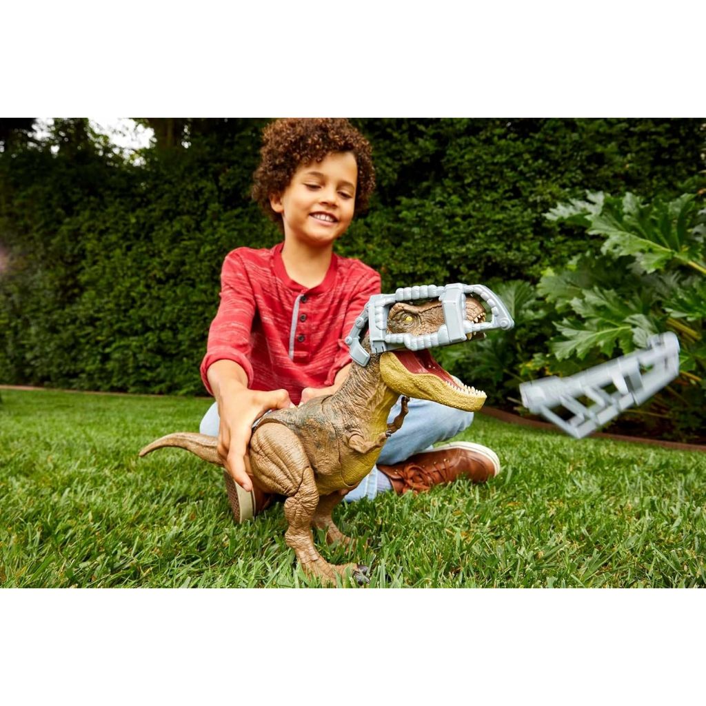 Jurassic World Stomp 'N Escape T-Rex – Stampf-Action, Bewegliche Gelenke & Coole Dino-Laute (ab 4 Jahren)