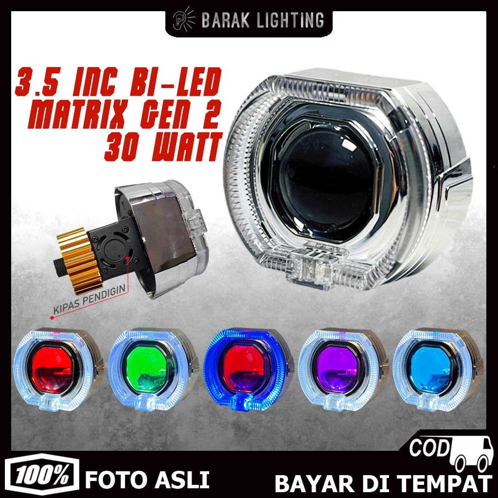 Projector Biled Matrix 3.5 Inch 30 Watt Super S Shroud BMW Devil Biled ...