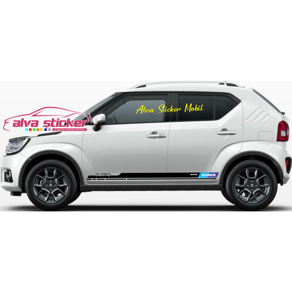 New design sticker Ignis sticker list stripe car suzuki Ignis kanji ...
