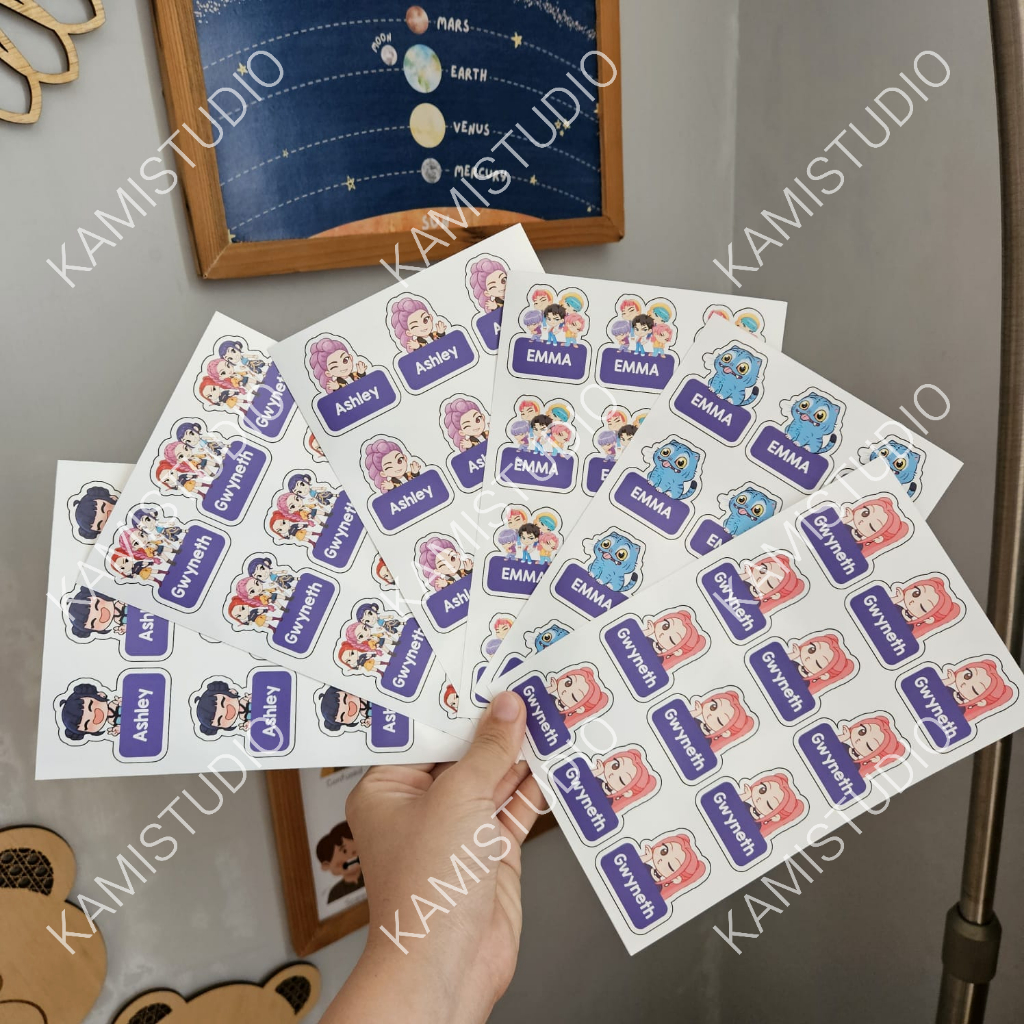 Print Vinyl Stickers a5+Cutting kiss cut half cut KPOP DEMON HUNTER ...