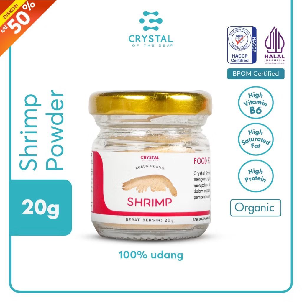 Crystal of the Sea | Shrimp Powder (20GR) (80GR) | Rebon Shrimp Powder ...