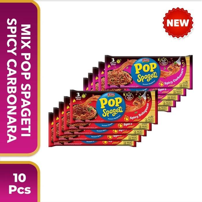 Pop Spaghetti Spicy Carbonar/ Bolognaise 84 grams 10 pcs | Shopee Malaysia