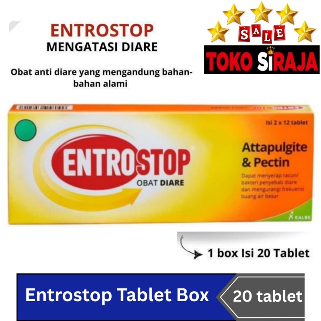 1 BOX ENTROSTOP tablet CONTAINS 2 STRIPS ENTRO STOP/ ADULT ...