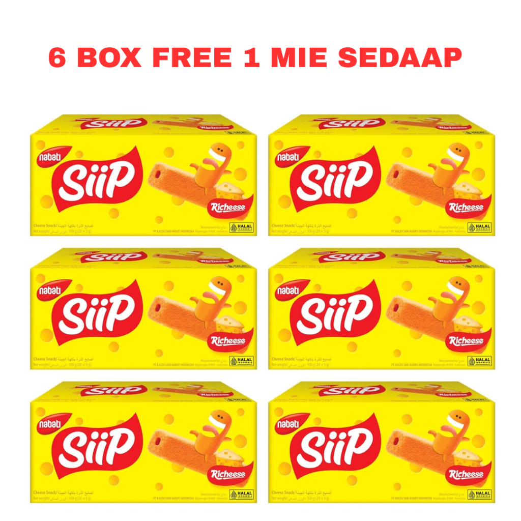 Richeese Nabati Siip Snack Various Flavors [20pcs x 5gr] BOX | Shopee ...