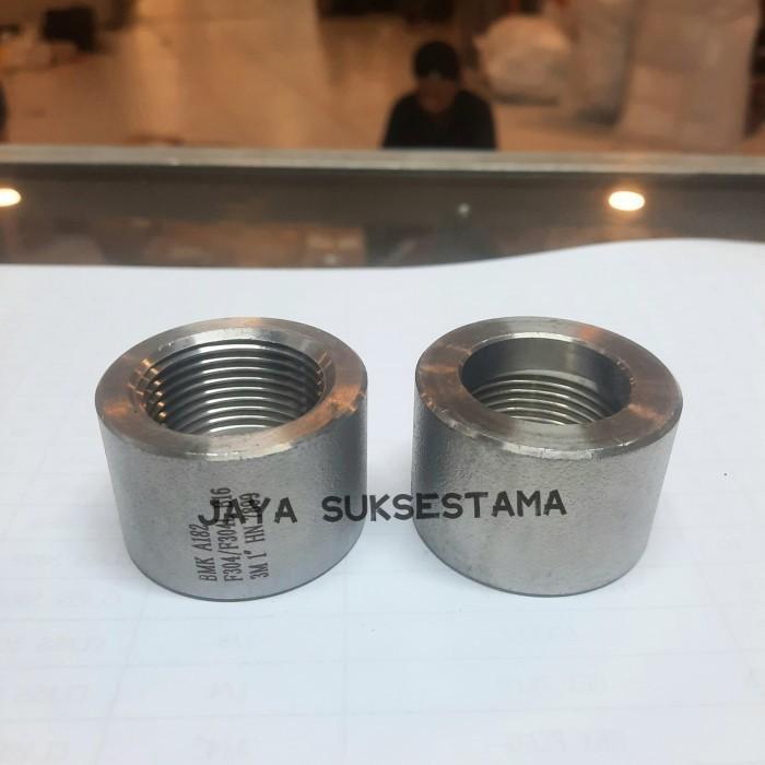 Half Coupling Class 3000 Stainless SS 304 Thread NPT 3/ 8