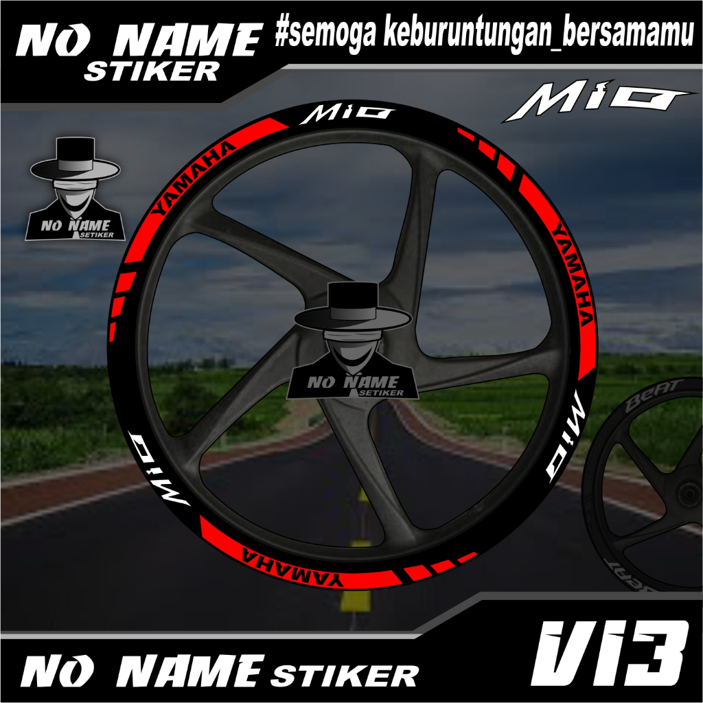 Rim stickers, rim stickers, cutting rims (V13) yamaha mio sporty, m3 ...