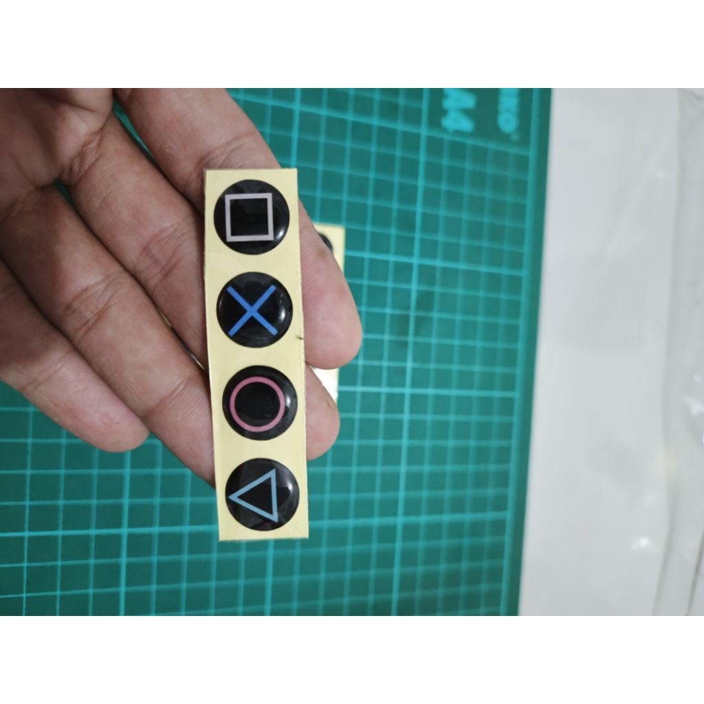 Embossed emblem sticker logo stick ps logo stick button | Shopee Malaysia