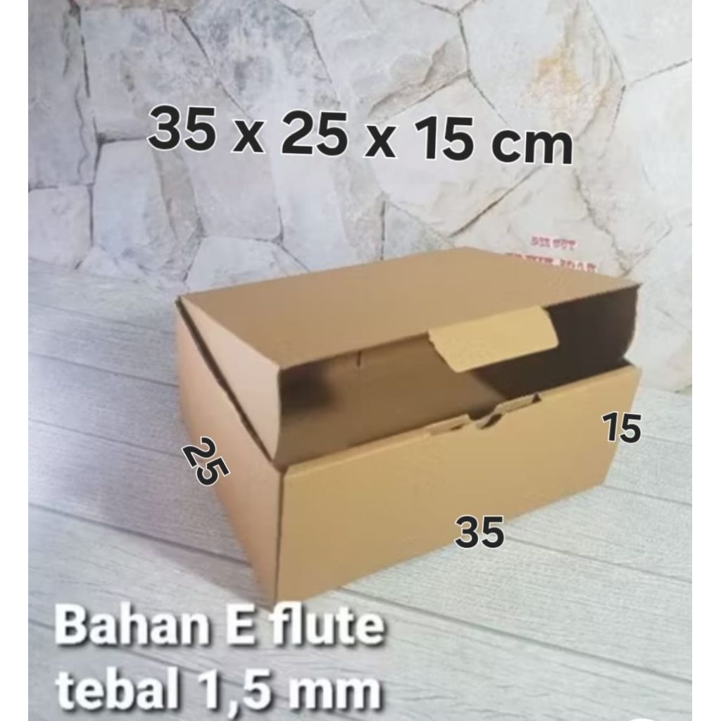 Cardboard box 35x25x15 cm DIECUT Cardboard box | Shopee Malaysia