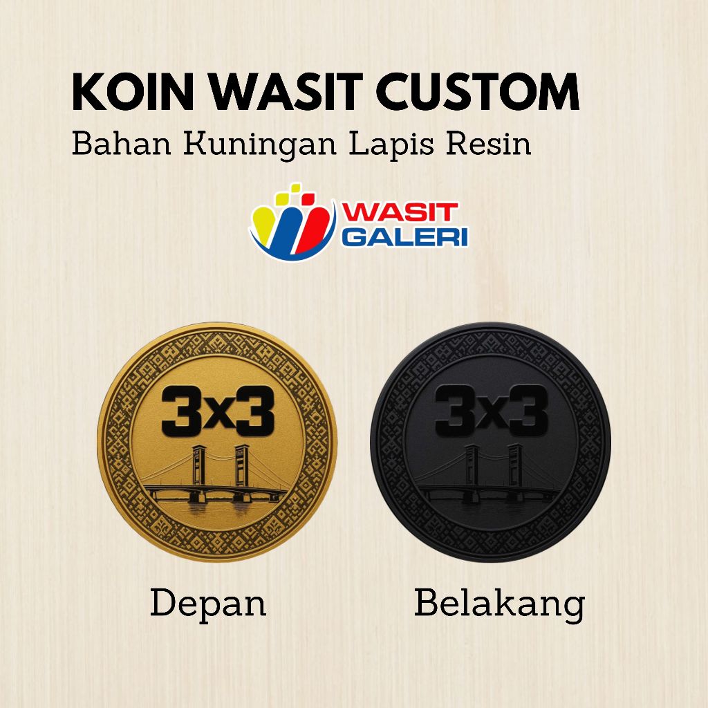 CUSTOM TOS COIN (BRAIDED / FIBER COATED BRASS MATERIAL) | Shopee Malaysia