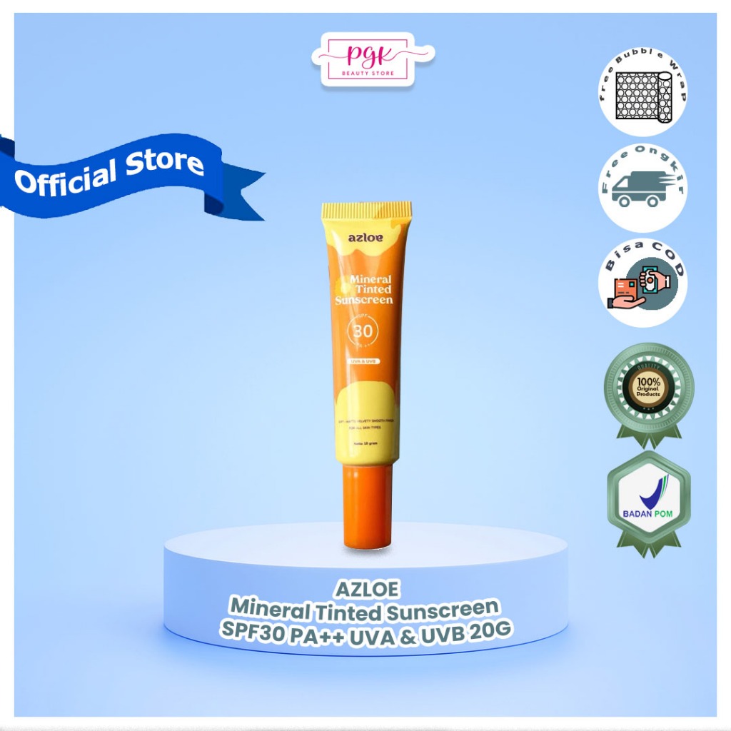 AZLOE Mineral Tinted Sunscreen SPF30 PA++ UVA & UVB 20G | Shopee Malaysia