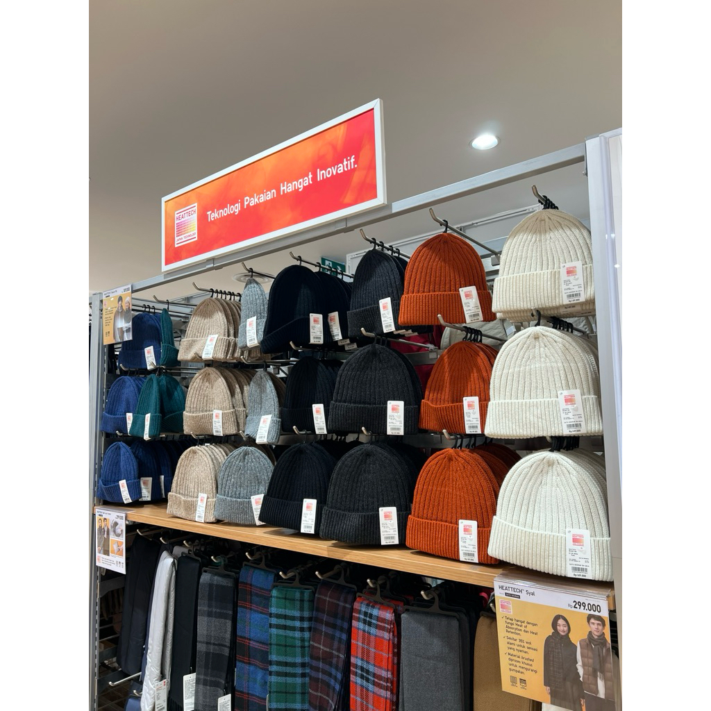UNIQLO HEATTECH Beanie Rib | Shopee Malaysia