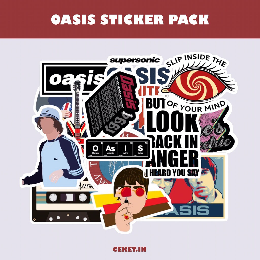 Oasis Sticker Pack (17pcs) | Shopee Malaysia