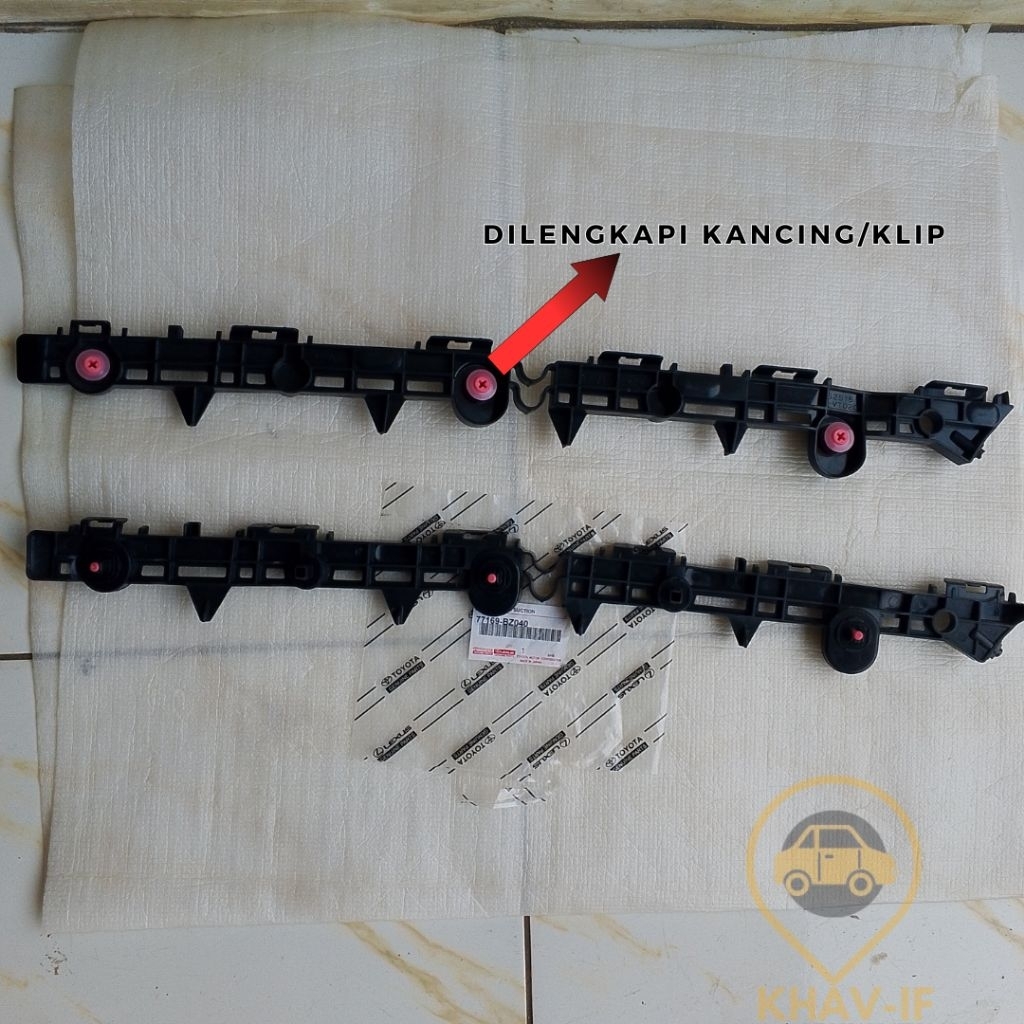 Bracket Rear Bumper Bracket for Innova Zenix 2022, 2023, 2024 & 2025 ...