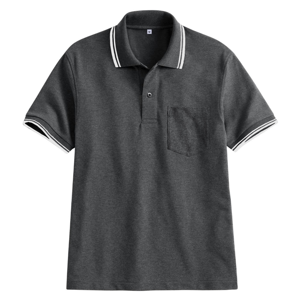 Ds Men's T-Shirt Plain Short Sleeve PocketPOLO Shirt Men's