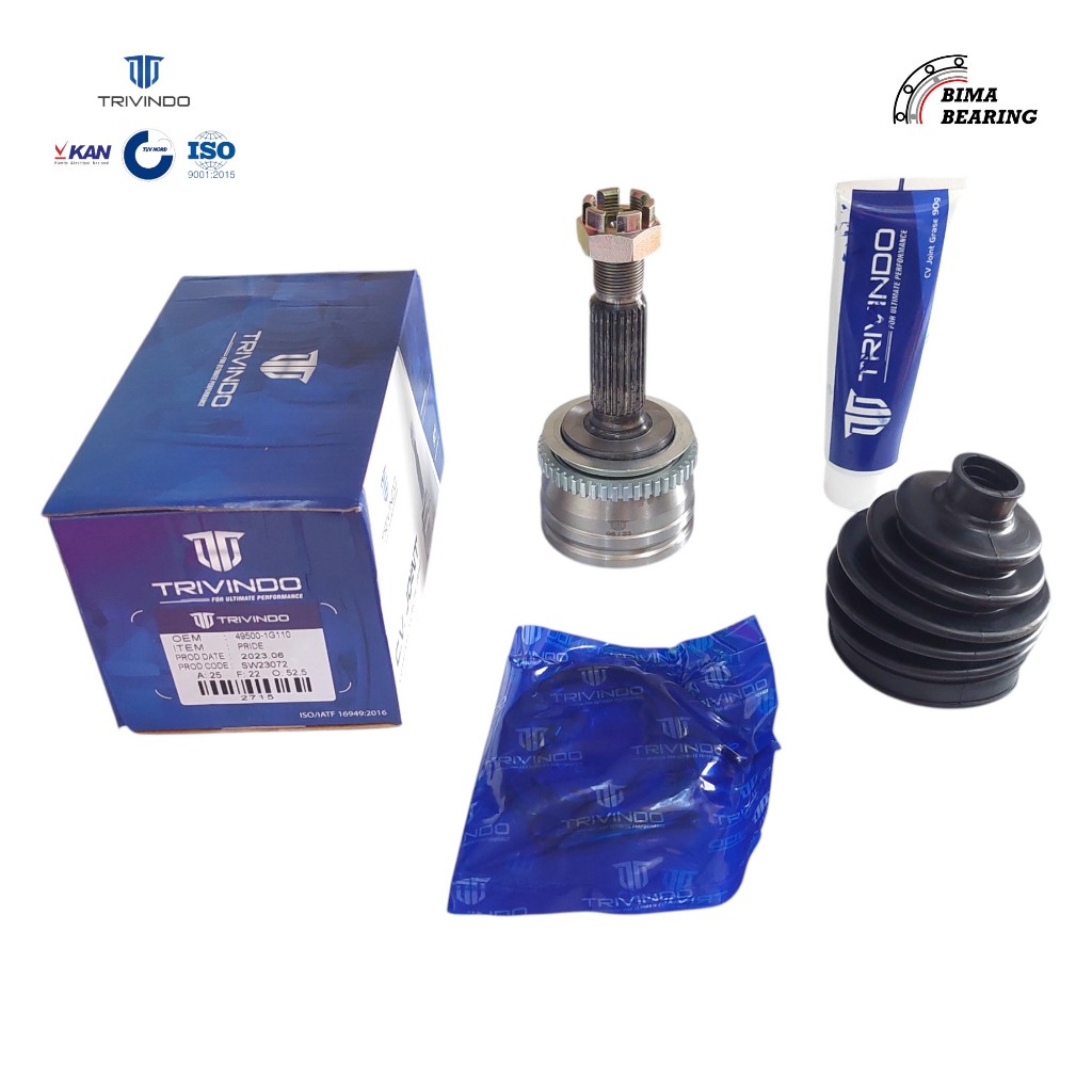 Outer Cv Joint Kia Rio SF Pride 2006-2012 TRIVINDO JOIN AXLE KOHEL ...