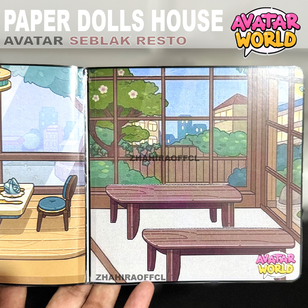 Toca Boca Avatar Seblak Resto Paper Doll Educational Toys for Children ...