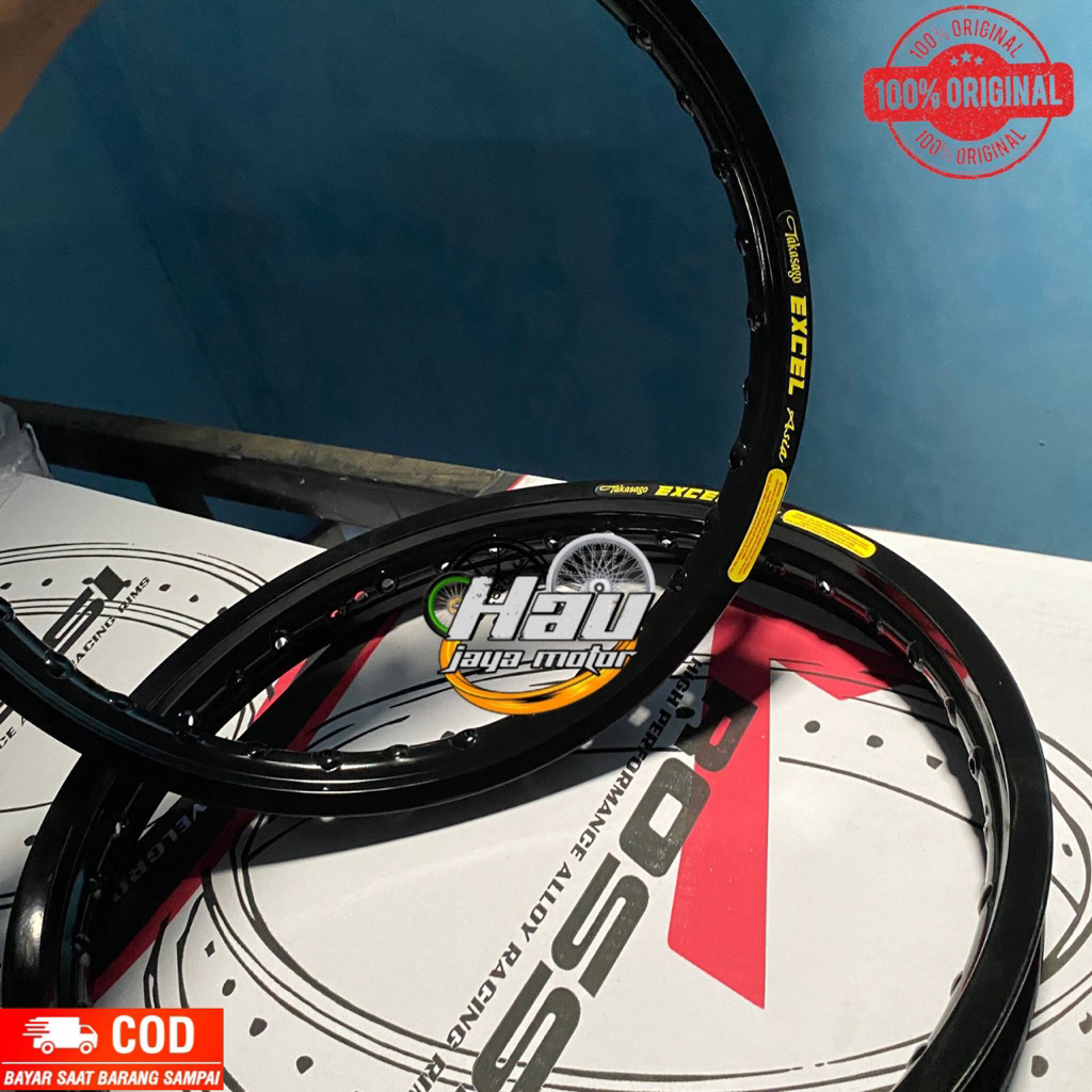 WHEELS GLOSSY BLACKV Rossi ALREADY CUSTOMIZED STICKERS TAKASAGO EXCEL ...