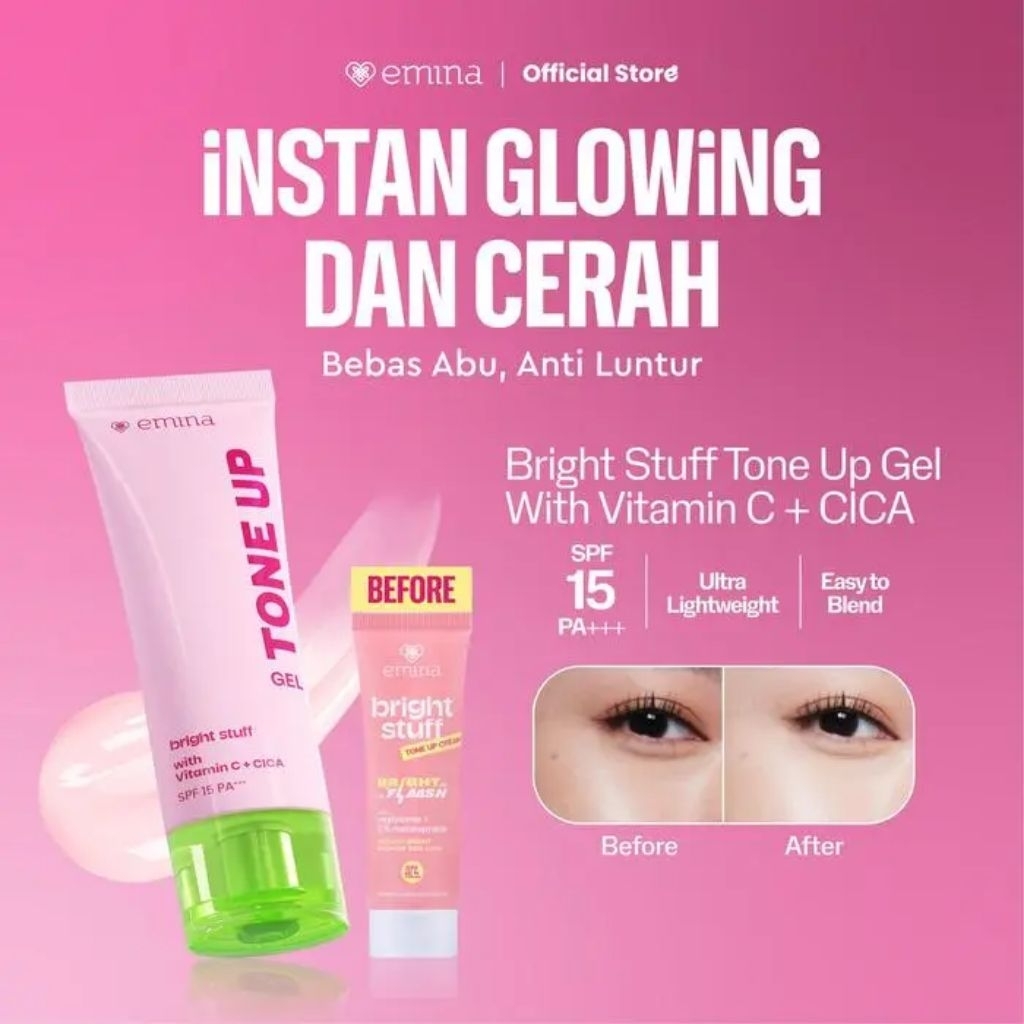 (COD AVAILABLE) ORIGINAL Emina Bright Stuff Tone Up Cream Instant ...