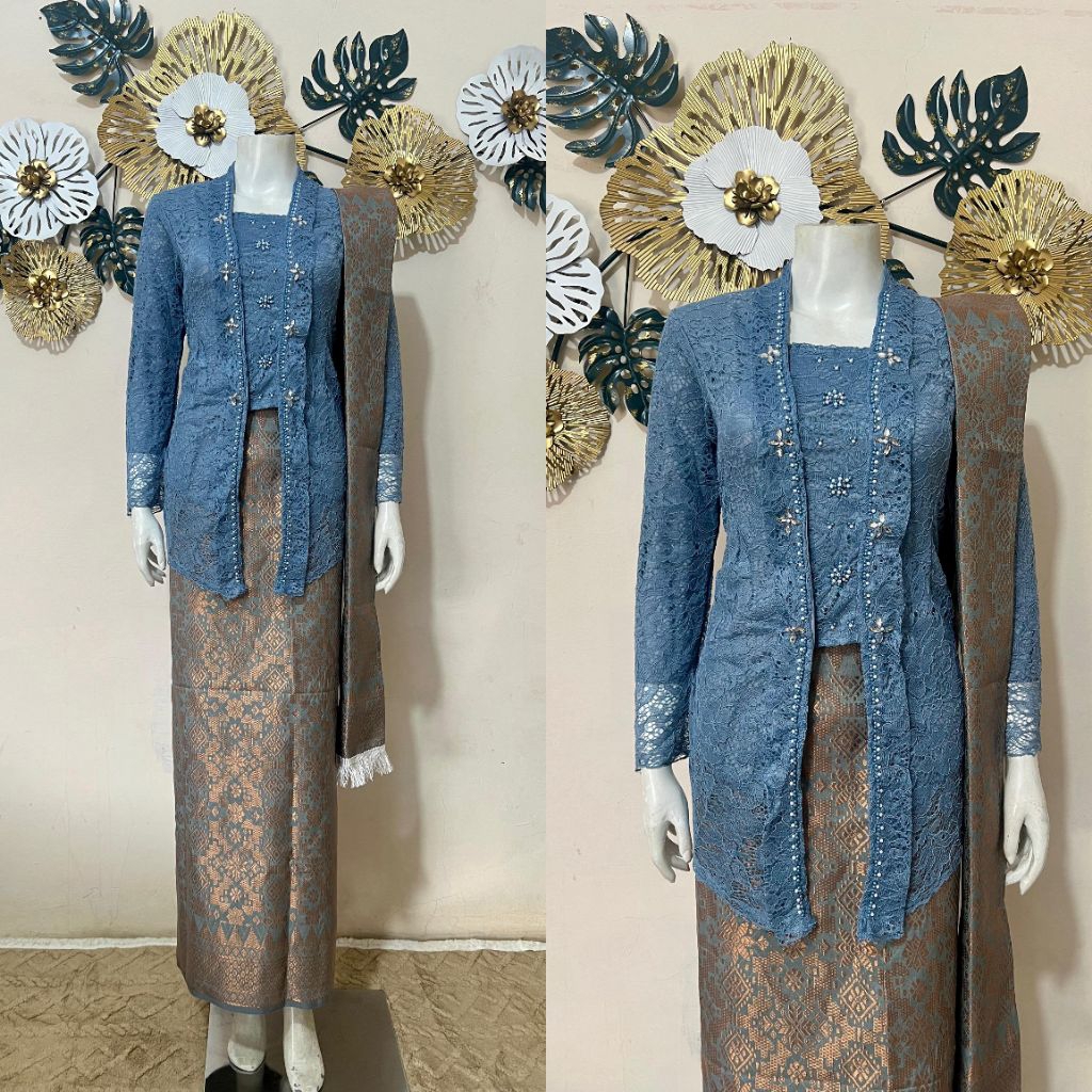 COMPLETE SET OF NEW KUTU KEBAYA WITH SEQUINS NEW KUTU/ WITH SEQUINS ...