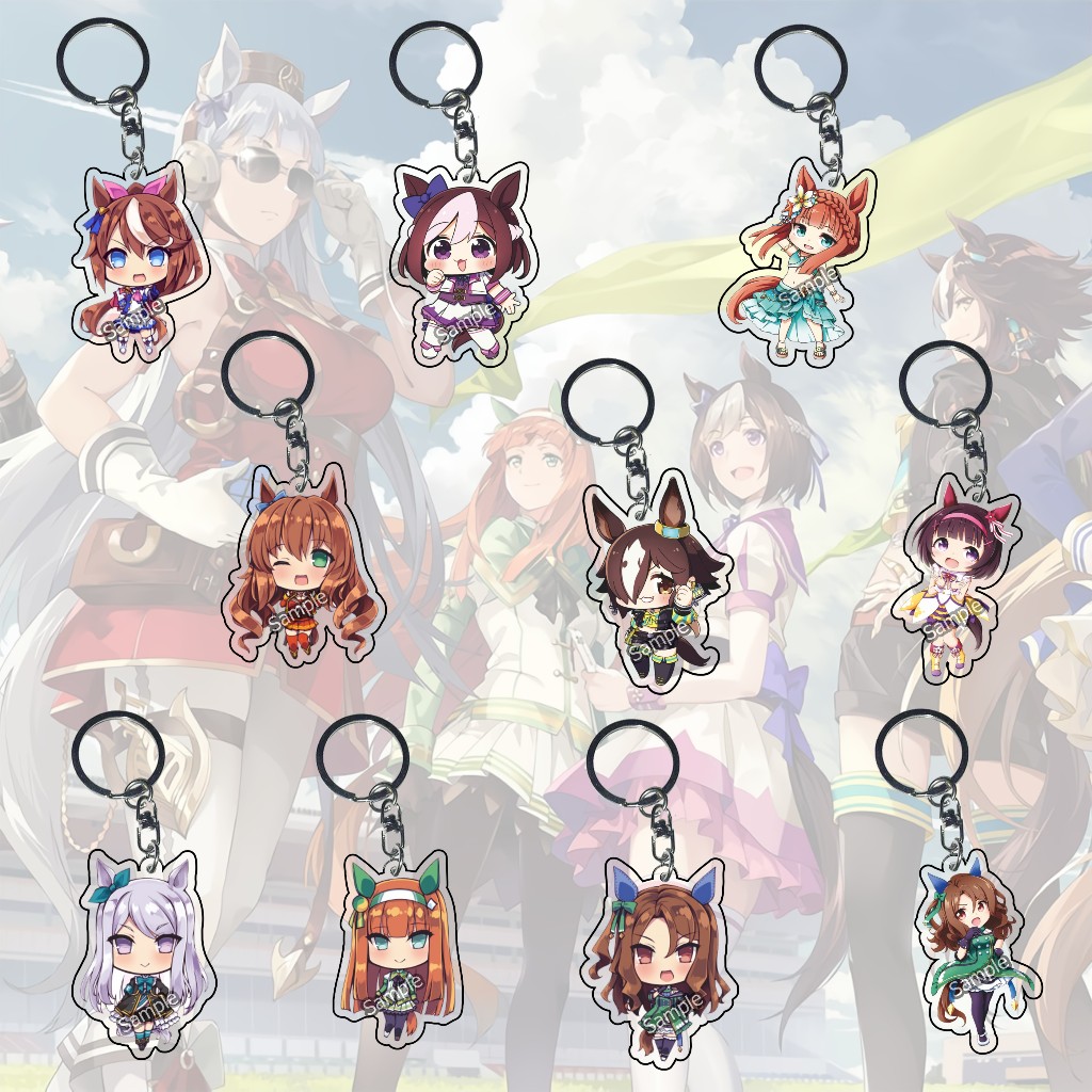 GANTUNGAN Uma Musume Keychain ALL part 05 -king hua -mejiro mcqueen ...