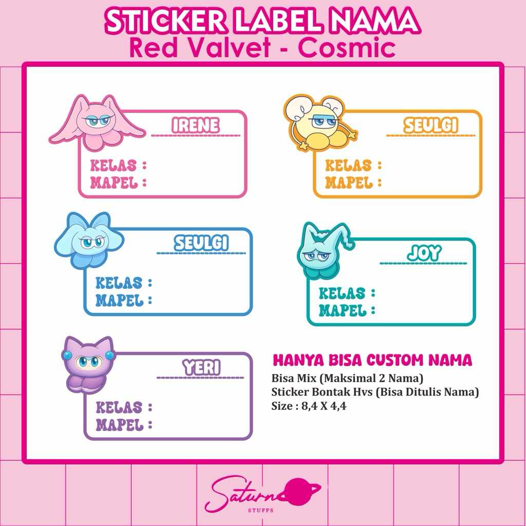 RED VALVE LABEL STICKER - COSMIC | Shopee Malaysia