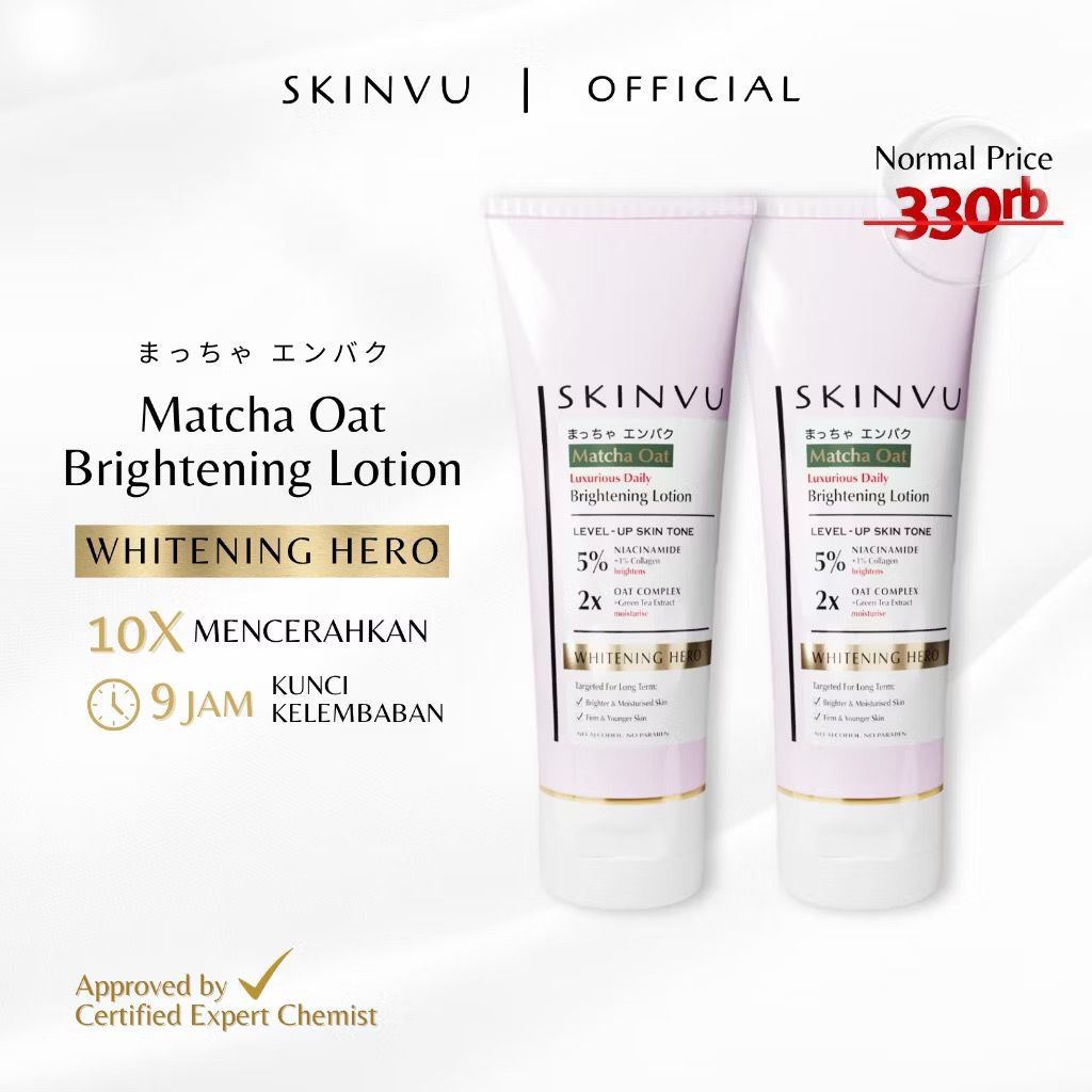 SKINVU Matcha Oat Brightening Body Lotion Matcha Oat Body Scrub Skinvu ...