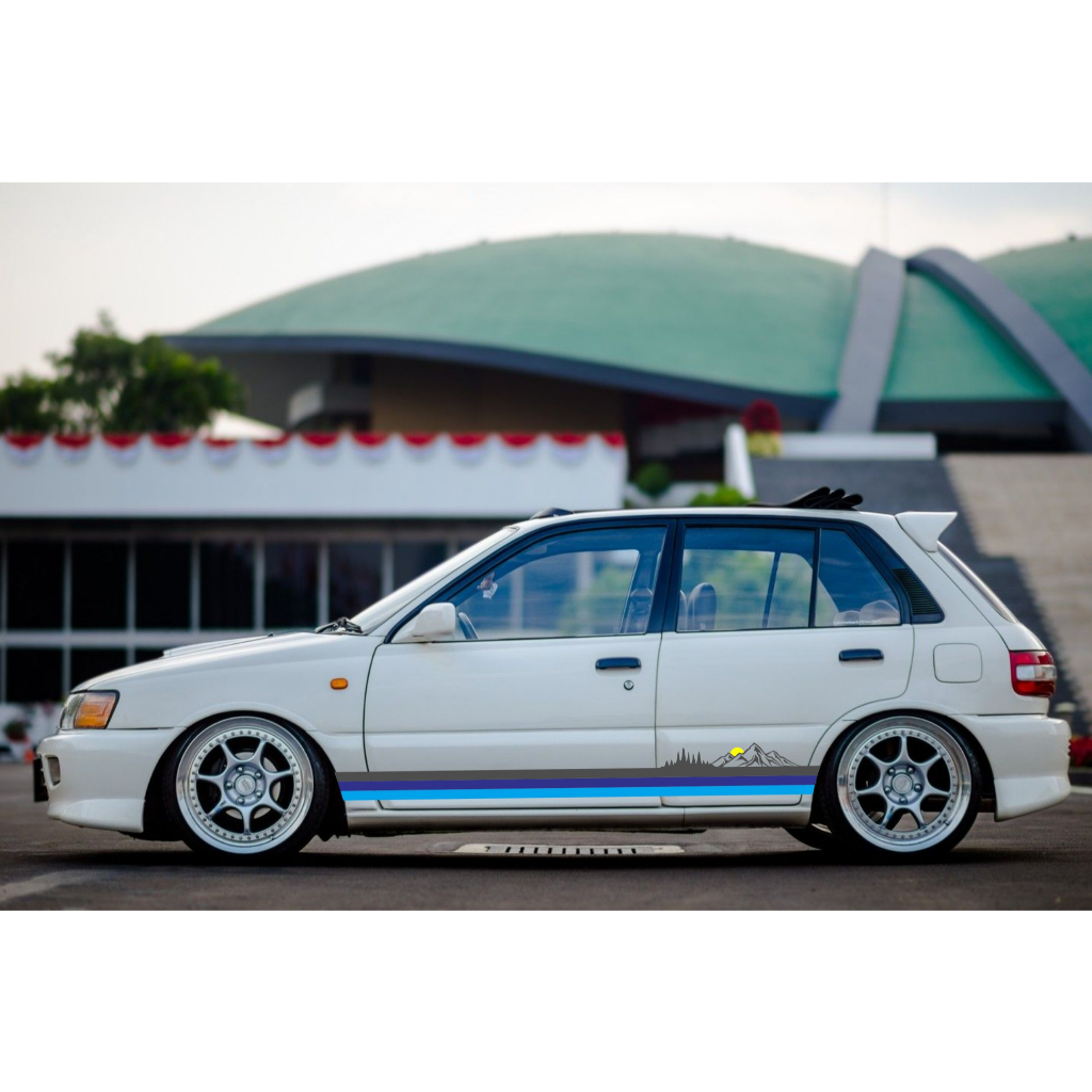 TOYOTA STARLET CUSTOM MOUNTAIN THEME CUTTING STICKER | Shopee Malaysia