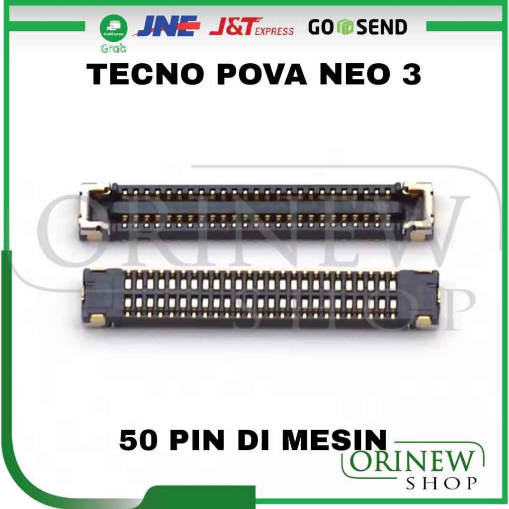Tecno Pova Neo 3 Lcd Connector 50 Pin Socket Connector | Shopee Malaysia